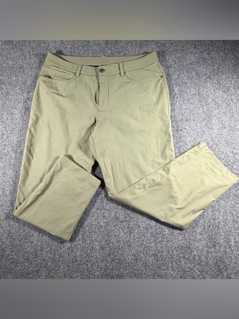 Lululemon Pants Mens 36 Green ABC Slim Fit Warpstreme Chino Comfort Classic